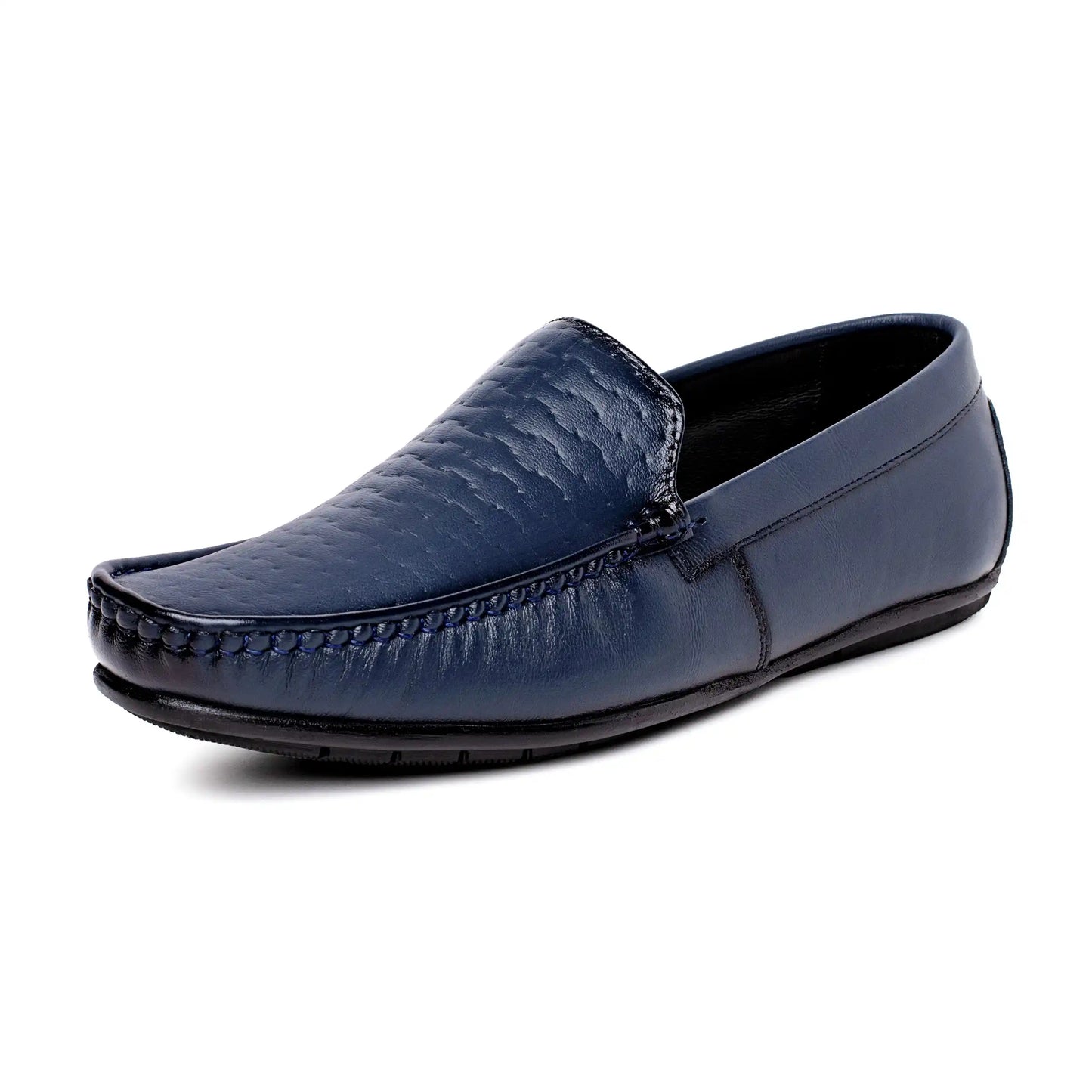 Genuine Leather Rattan Loafers for Men