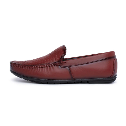 Genuine Leather Rattan Loafers for Men
