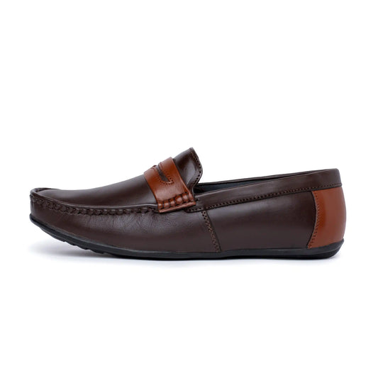 Men Pure Leather Casual Slip On Loafer Shoes