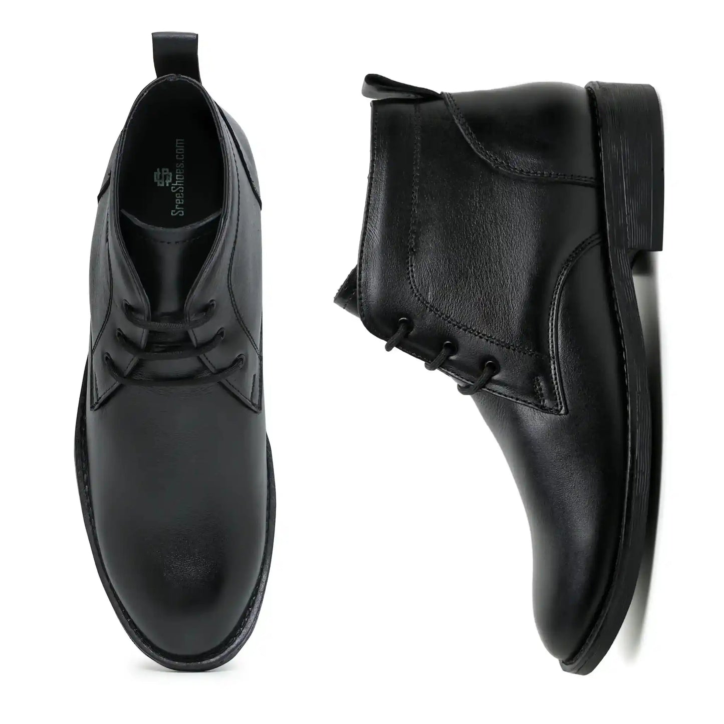 Men's Chukka Boots Pure Leather Comfort Ankle Shoes