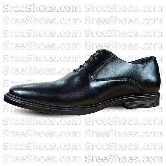 Formal Dress Shoes Pure Leather Oxford Wholecut-Toe Black Lace Up