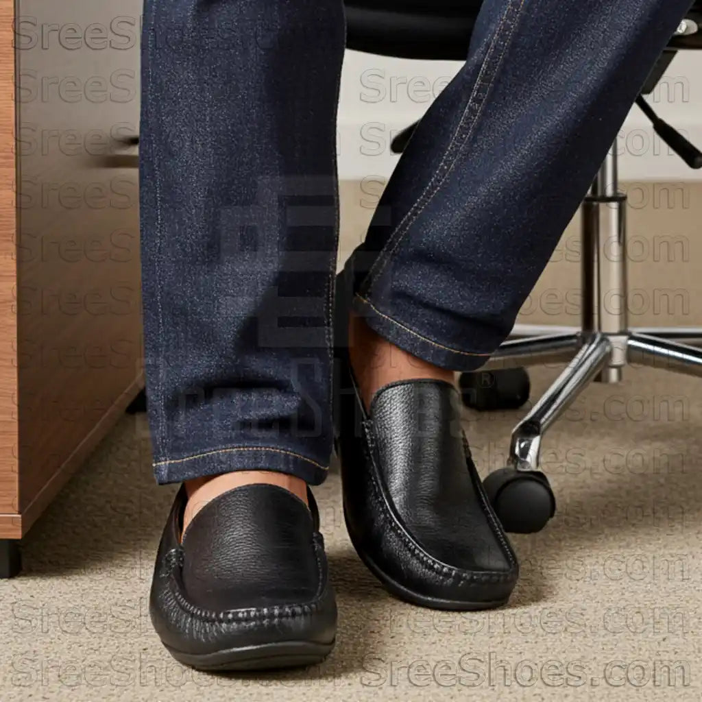 Genuine Leather Loafers for Men Slip On Shoes