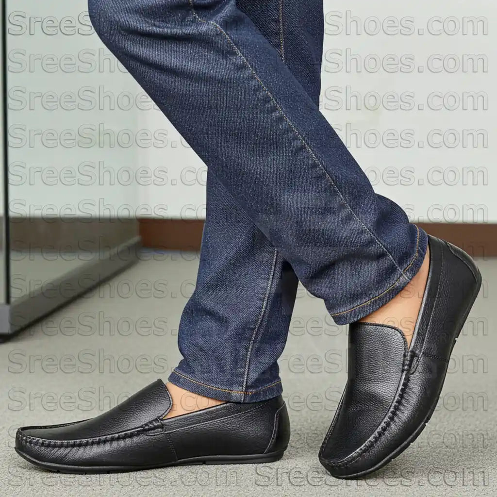 Genuine Leather Loafers for Men Slip On Shoes