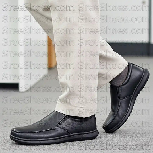 Formal Loafers for Men Pure Leather Comfort Slip On Shoes
