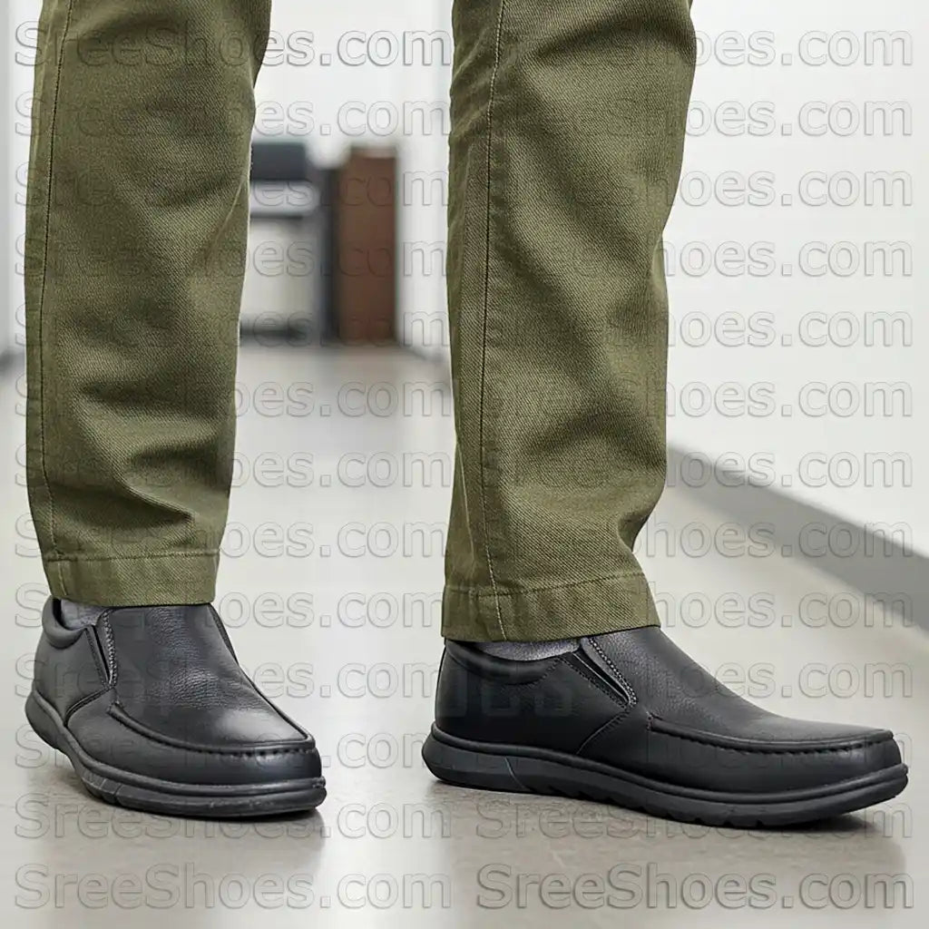 Formal Loafers for Men Pure Leather Comfort Slip On Shoes