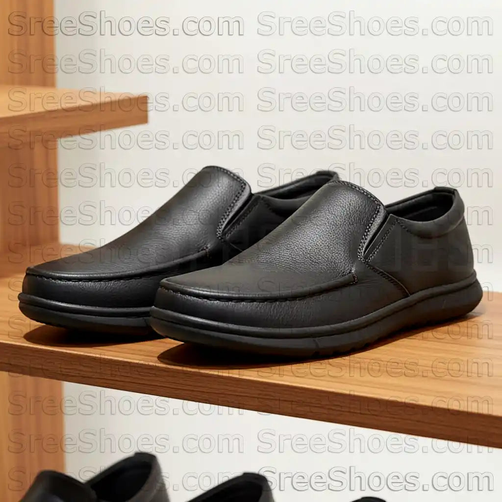 Formal Loafers for Men Pure Leather Comfort Slip On Shoes