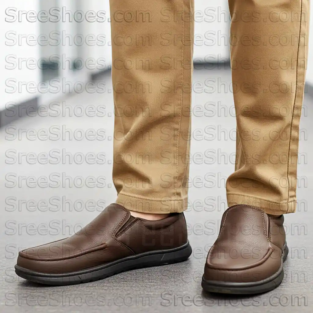 Formal Loafers for Men Pure Leather Comfort Slip On Shoes
