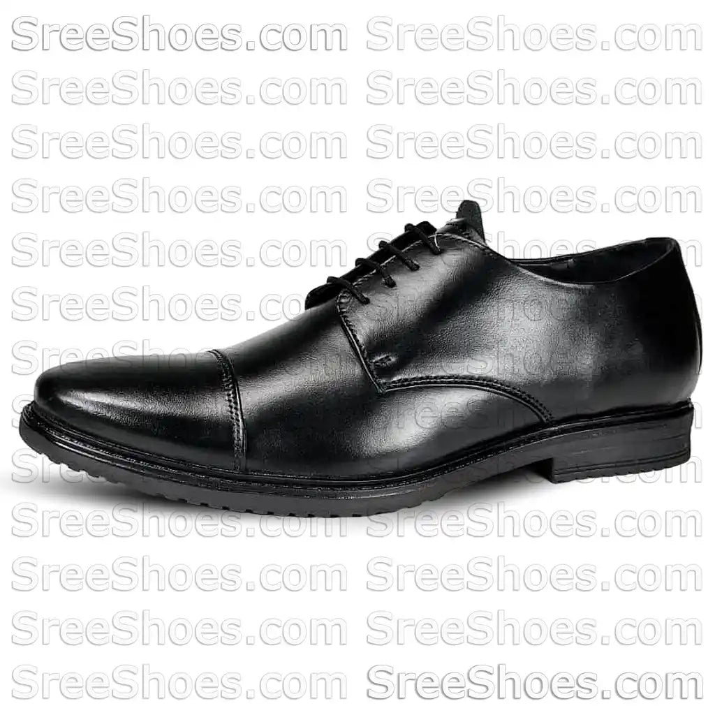 Formal Dress Shoes Cap Top Pure Leather Derby Shoes for Men