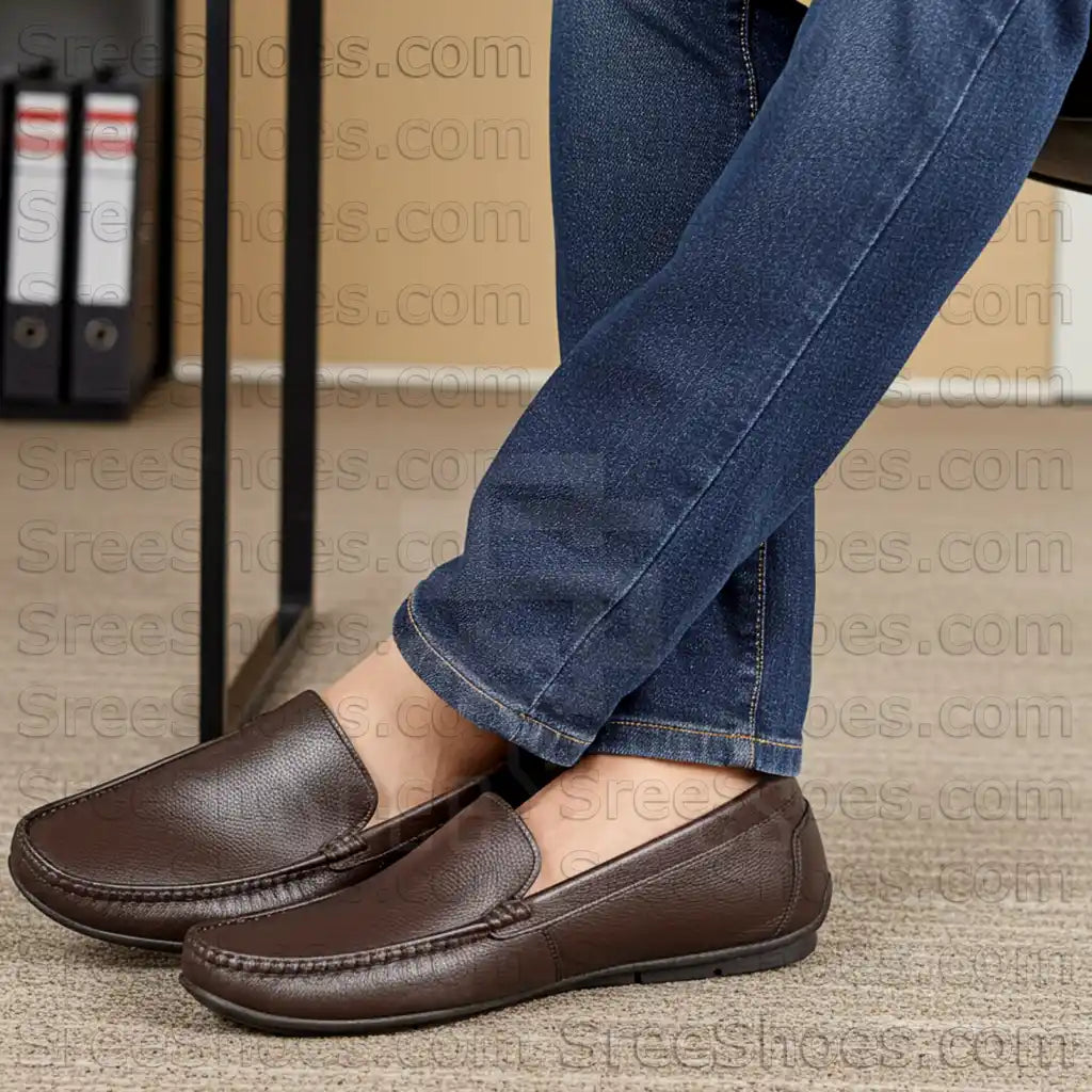 Genuine Leather Loafers for Men Slip On Shoes