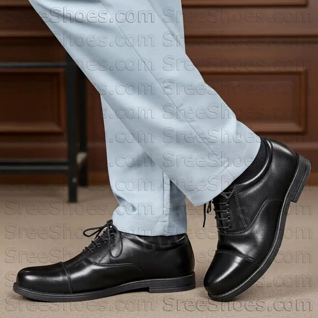 Genuine Leather Oxford Shoes Lace Up