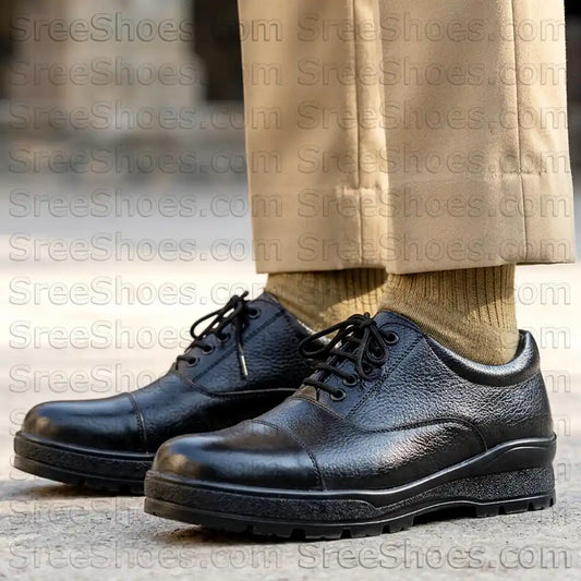Real Leather Police Shoes for Women, Extra Lightweight Extra Comfort
