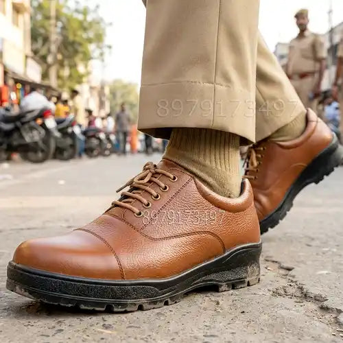 Pure Leather Police Shoes, Extra Lightweight Extra Comfort