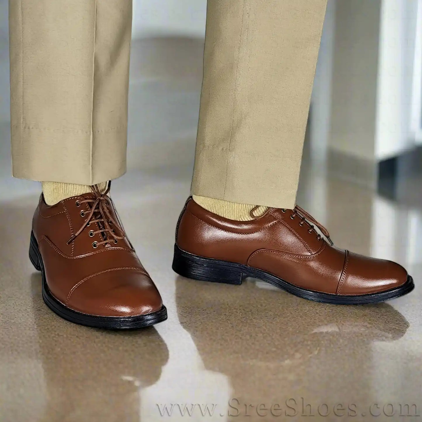Leather Lace Up Oxford Shoes for Men