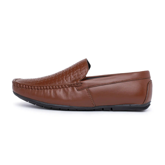 Men Pure Leather Casual Slip On Loafers