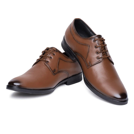 Lace Up Pure Leather Formal Shoes for Men