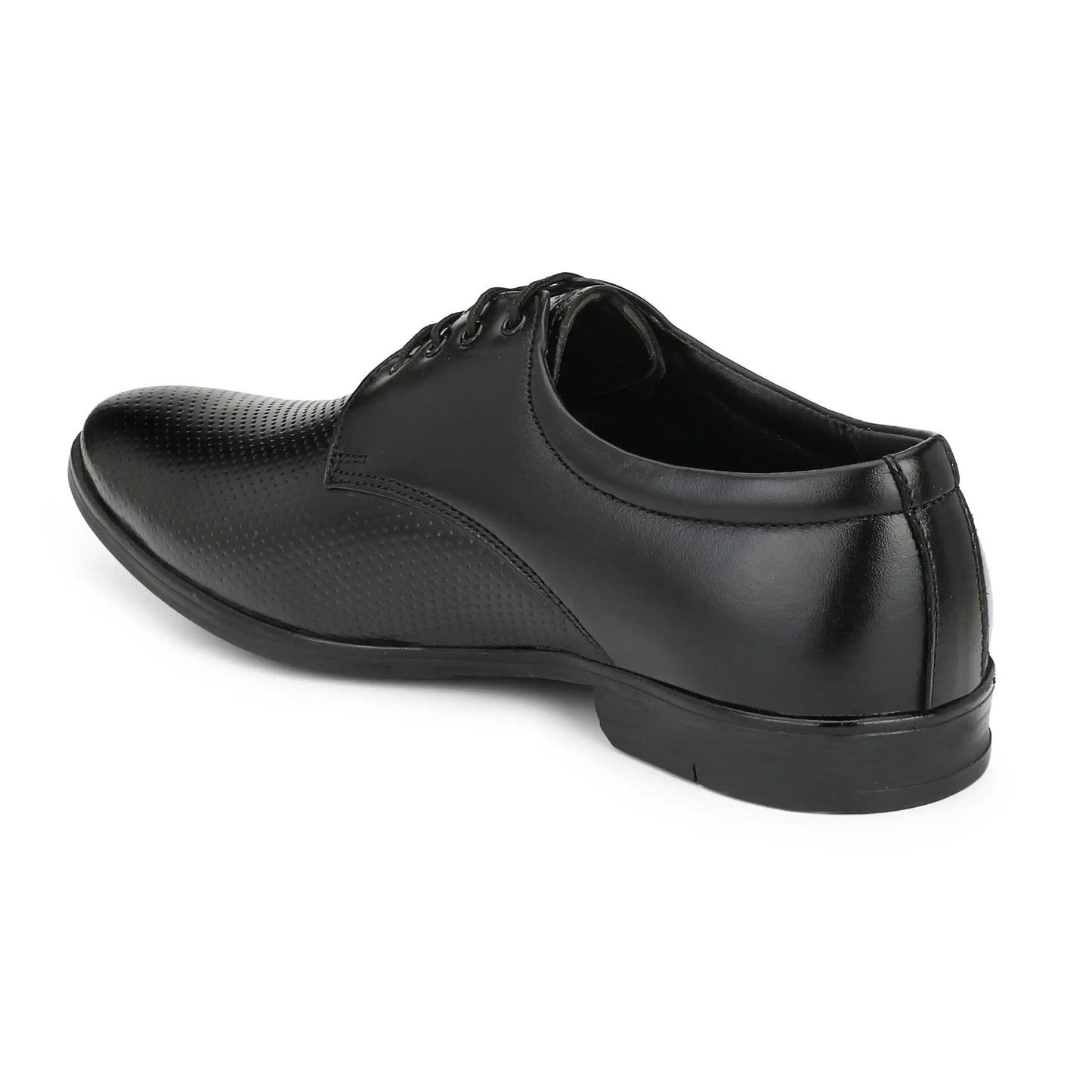 Lace Up for Men Dotted Pattern Pure Leather Shoes