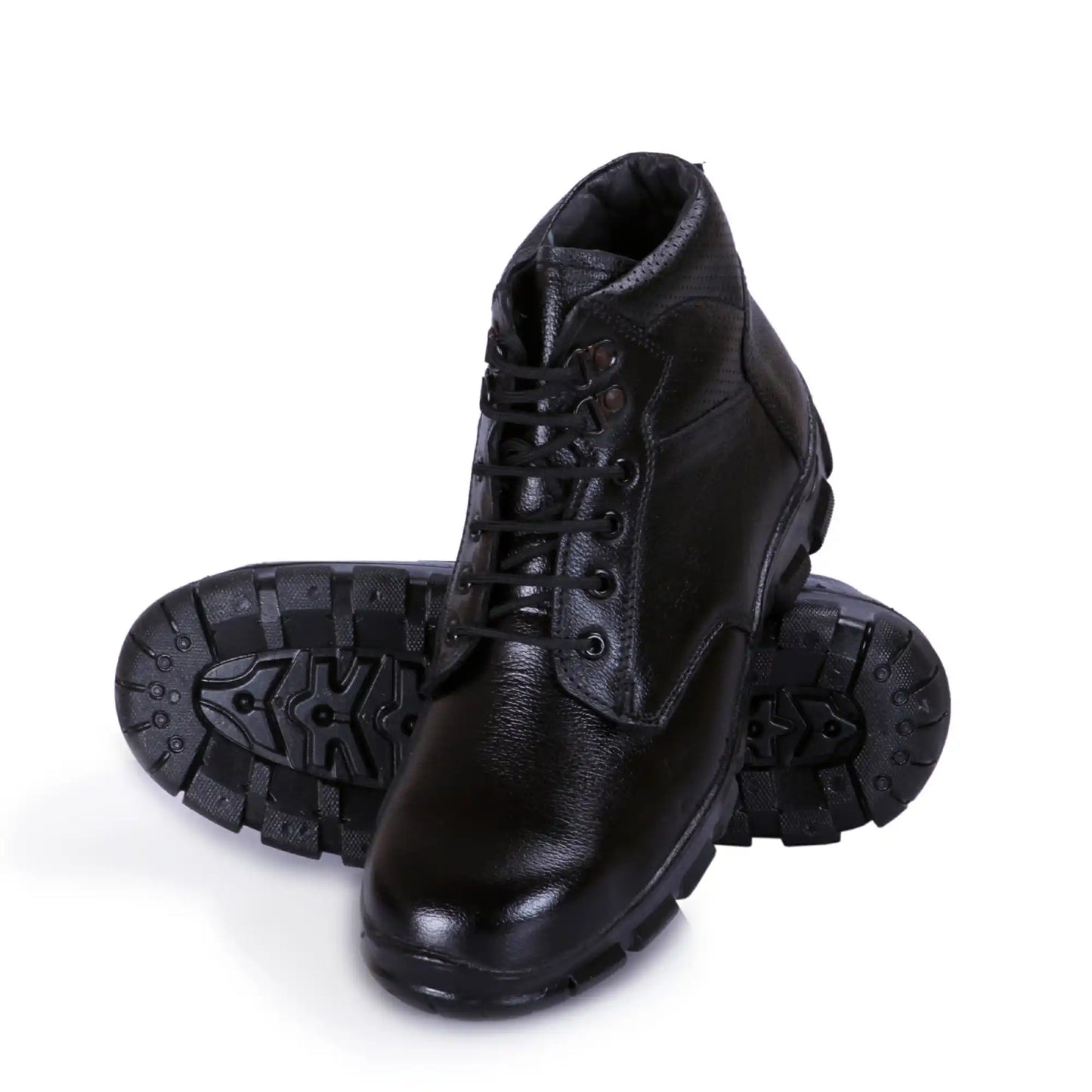 Pure Leather Ankle Shoes Combat Boots for Men