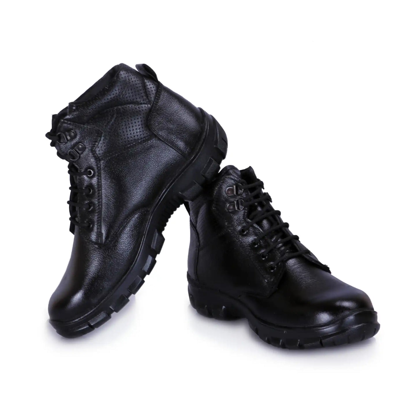 Pure Leather Ankle Shoes Combat Boots for Men