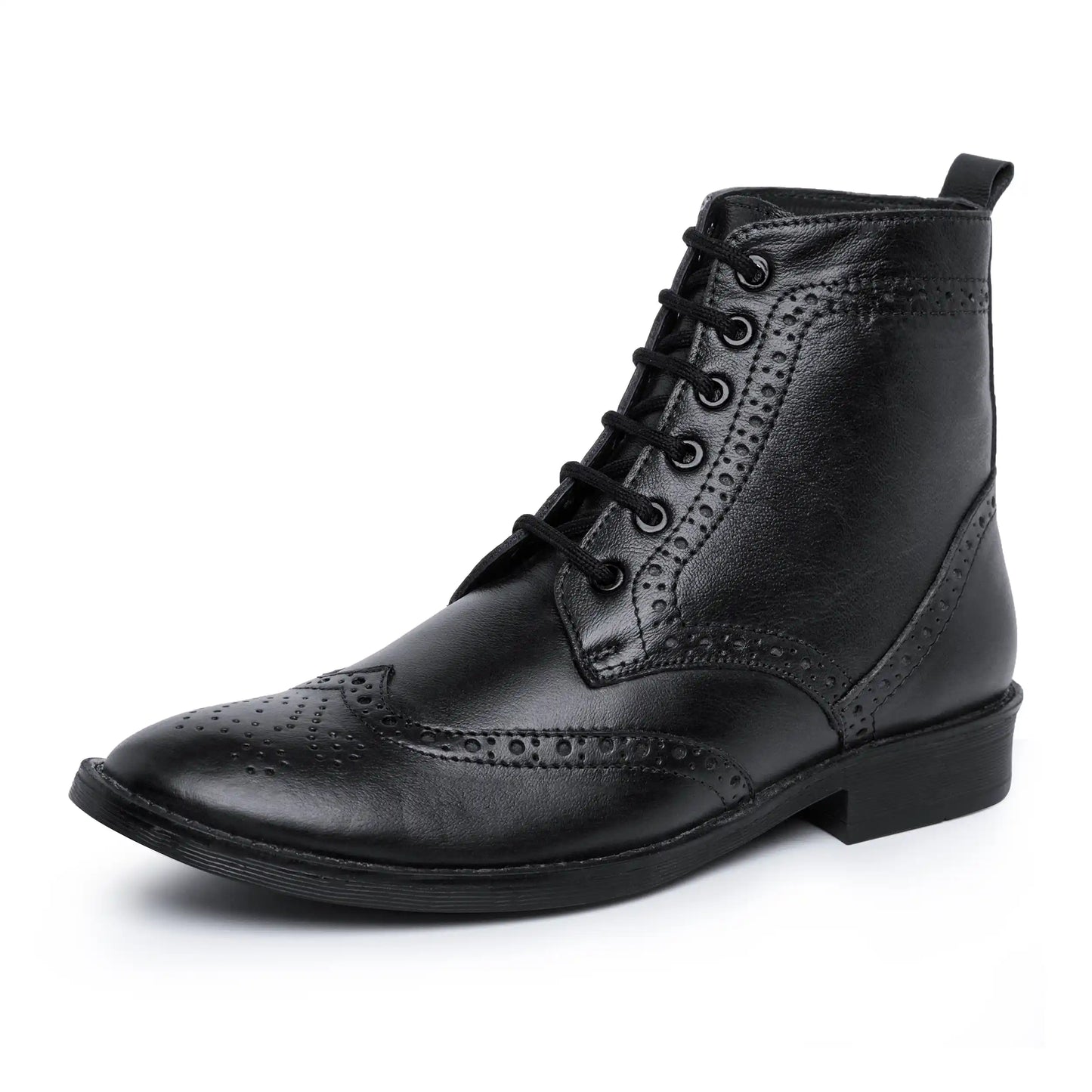 Genuine Leather Brogue Boots for Men