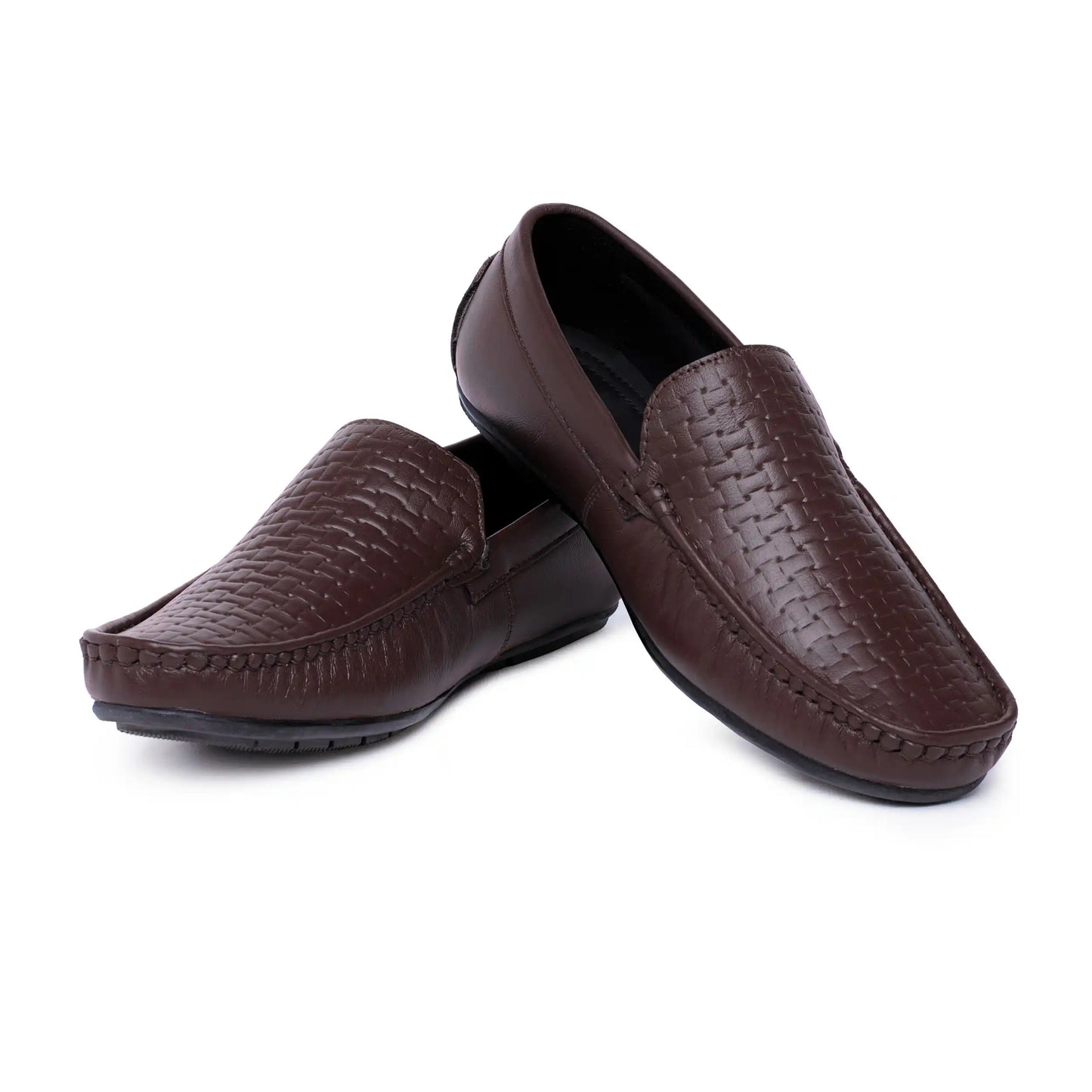 Men Pure Leather Moccasins Loafer Shoes