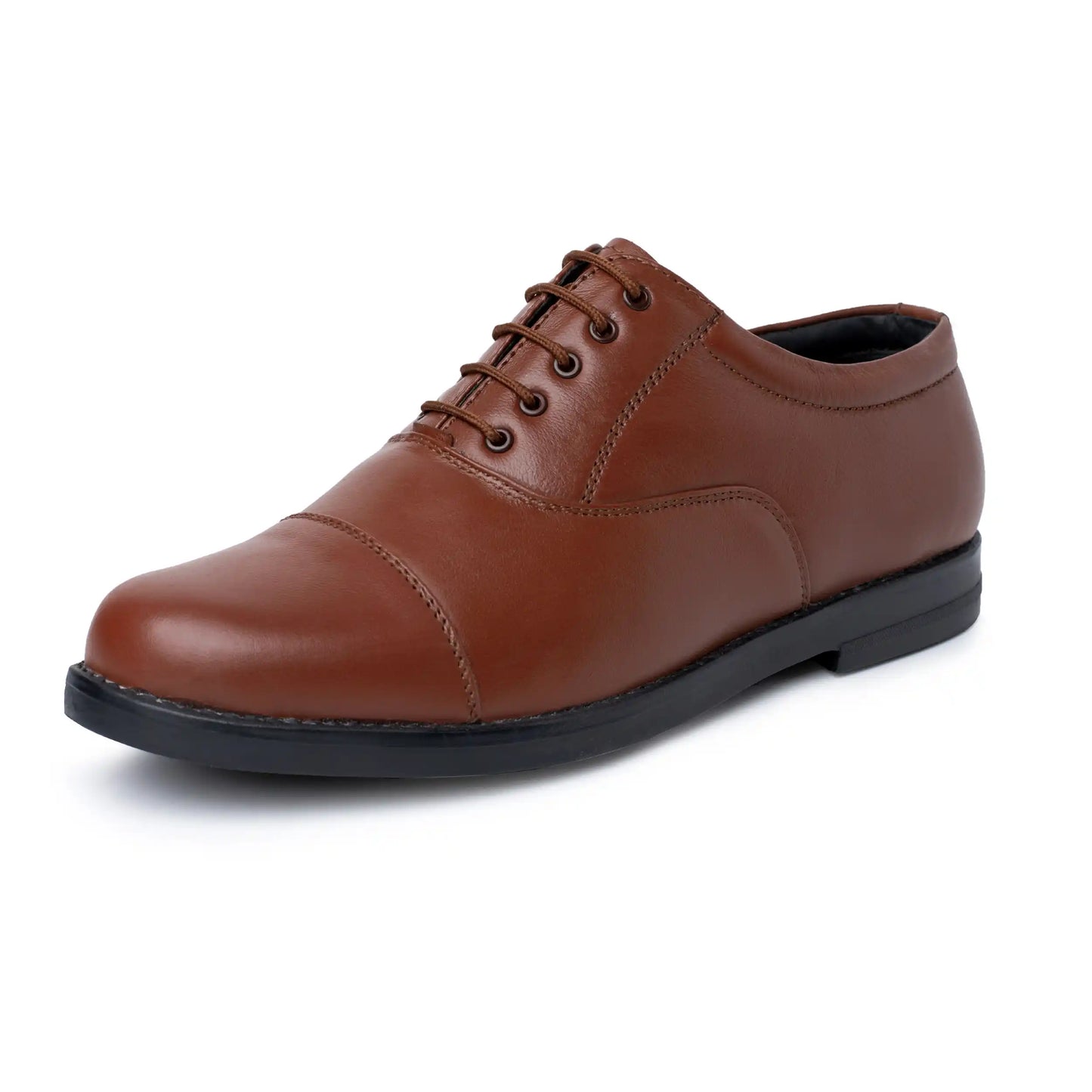 Police Dress Shoes Pure Leather Oxford Lace Up