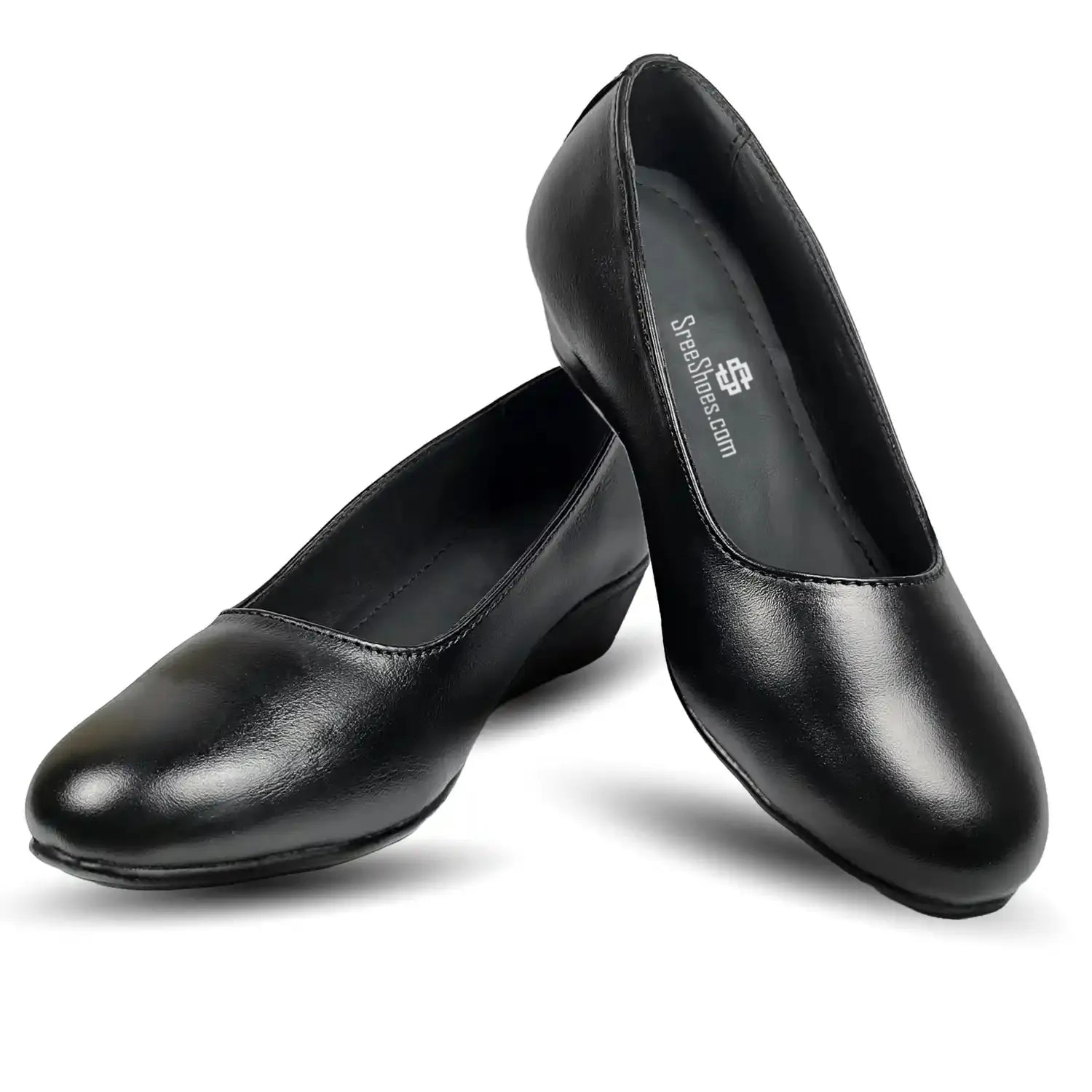 Formal Bellies for Ladies Pure Leather Office Belly shoes for Women 3UK/37 Black