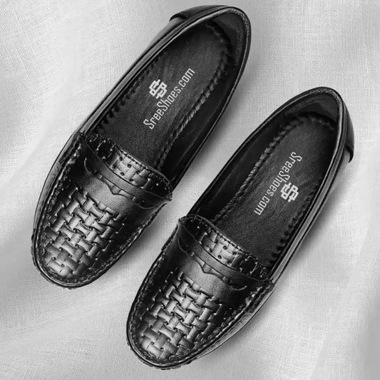 Formal Loafers for Ladies Pure Leather Office Slip On shoes for Women