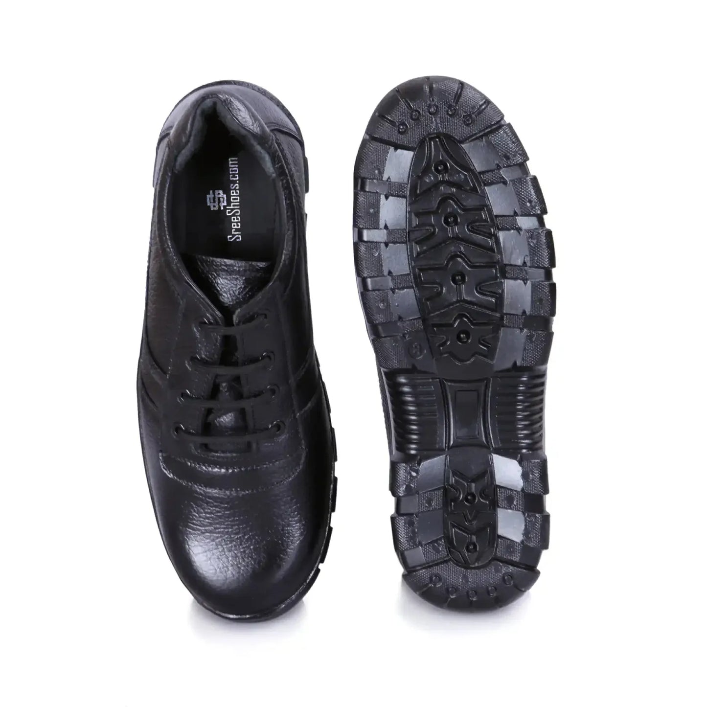 Genuine Leather Industrial Lace Up Safety Shoes for Men