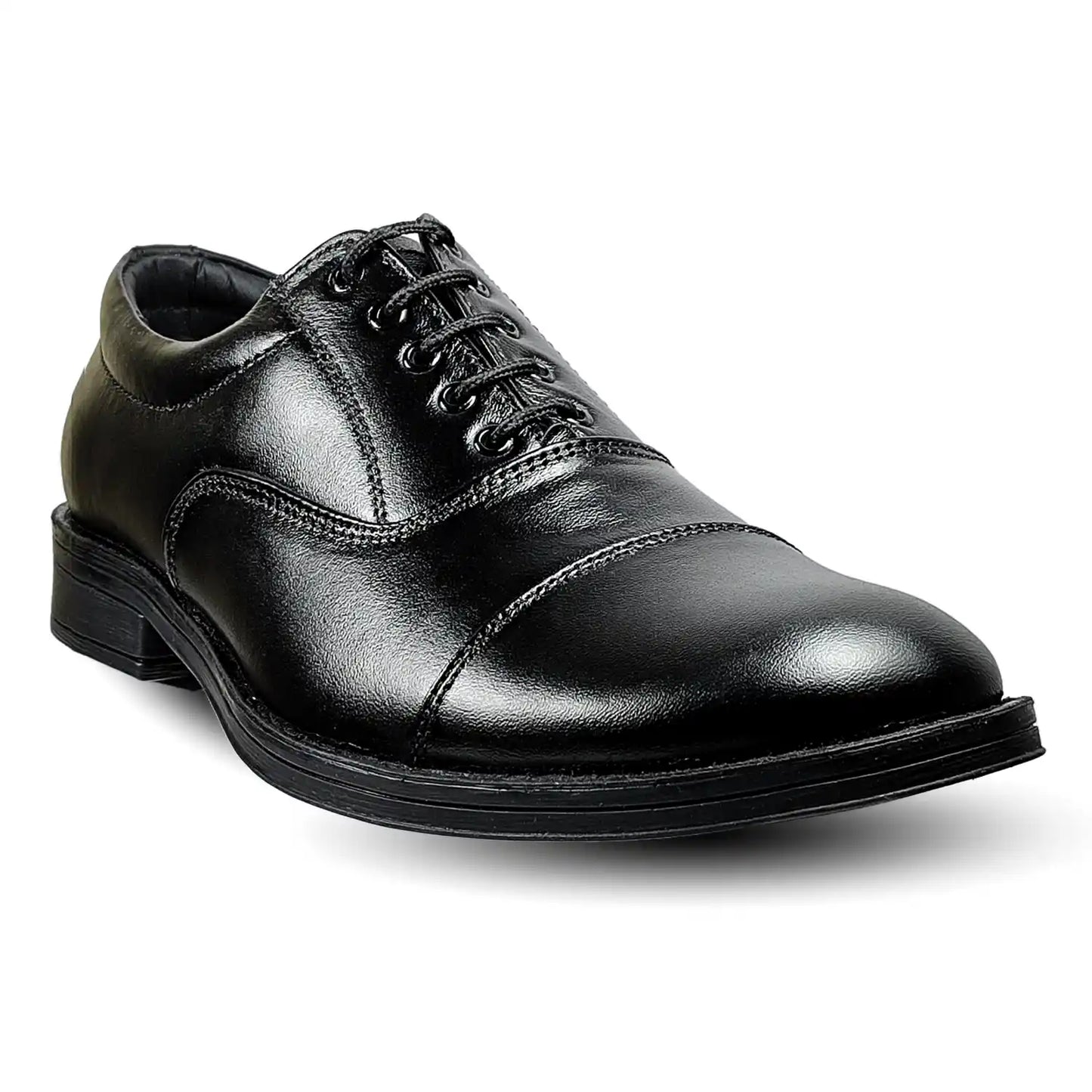 Police Uniform Shoes Pure Leather Oxford for Men