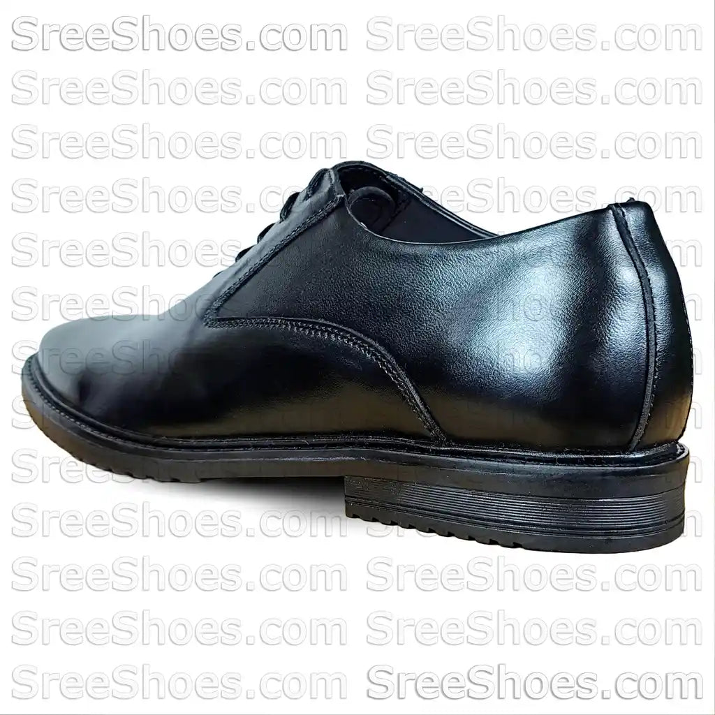 Formal Dress Shoes Pure Leather Oxford Wholecut-Toe Black Lace Up