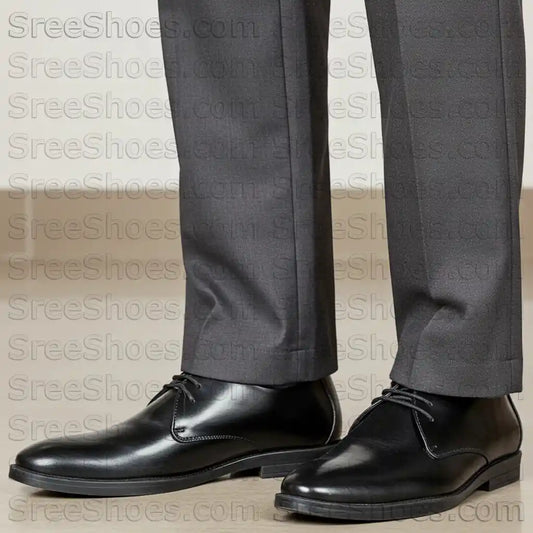 Men's Derby Formal Shoes Pure Leather Comfort Lace Up Dress Shoes