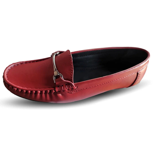 Bit Loafers for Women Pure Leather Ladies Slip On Casual Women Moccasins Shoes