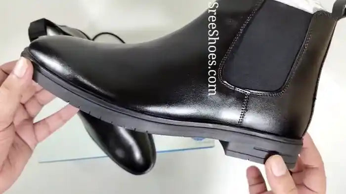 Full-Grain Chelsea Dress Boots
