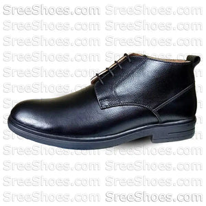 Men's Chukka Boots Full-Grain Leather High Ankle Shoes