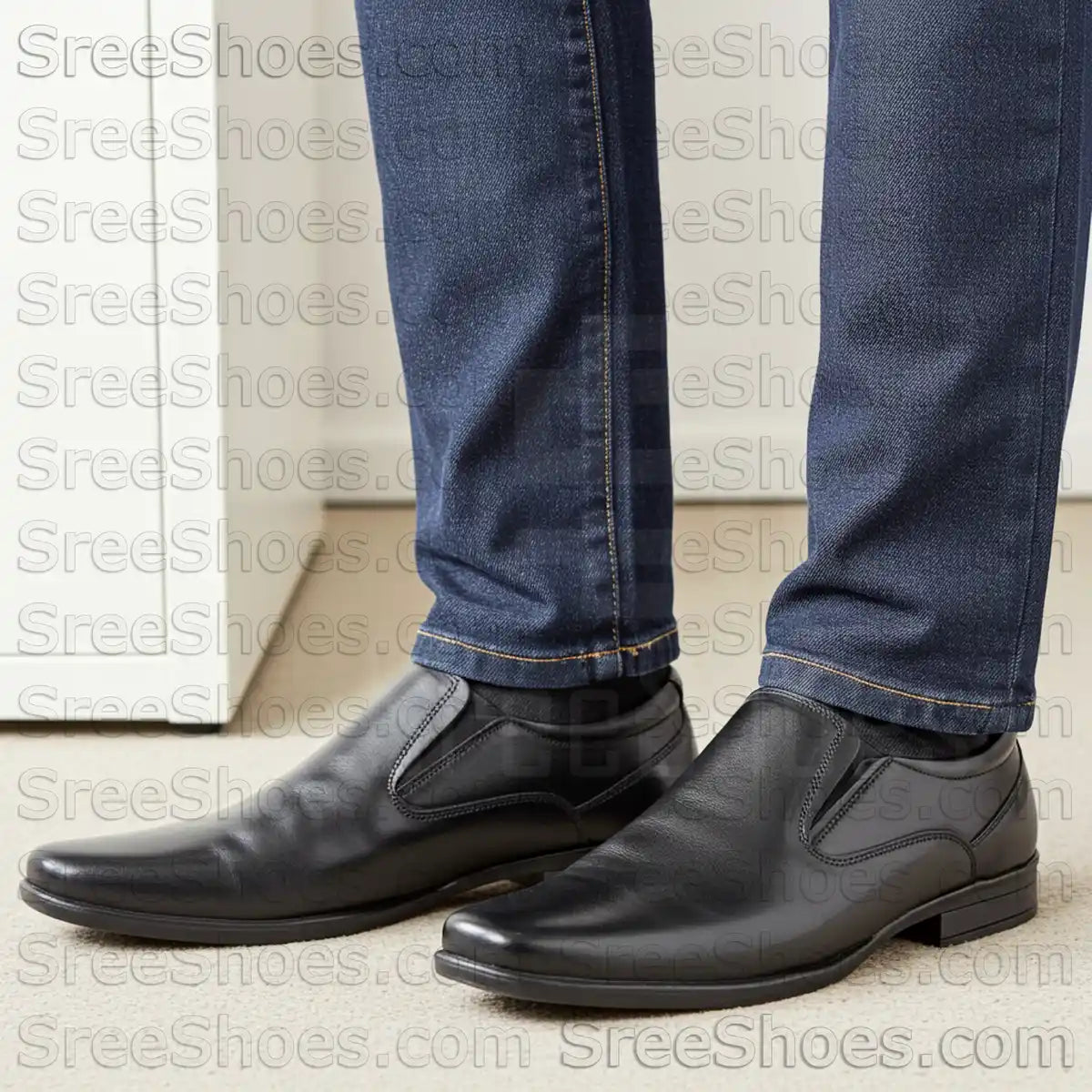 Pure Leather Formal Slip On for Men Comfort Loafer Shoes