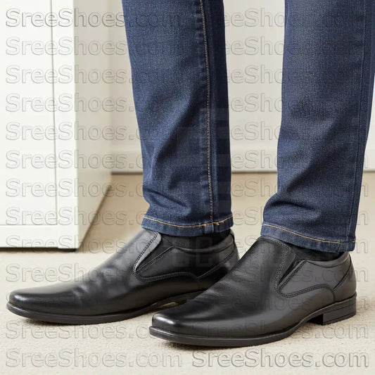 Pure Leather Formal Slip On for Men Comfort Loafer Shoes