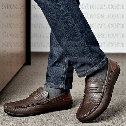 Loafers for men Pure Leather Moccasin Comfort SlipOn Shoes