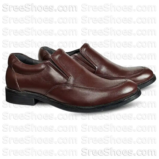 Real Leather Slip On Dress Shoes Comfort Formal Loafers Shoes