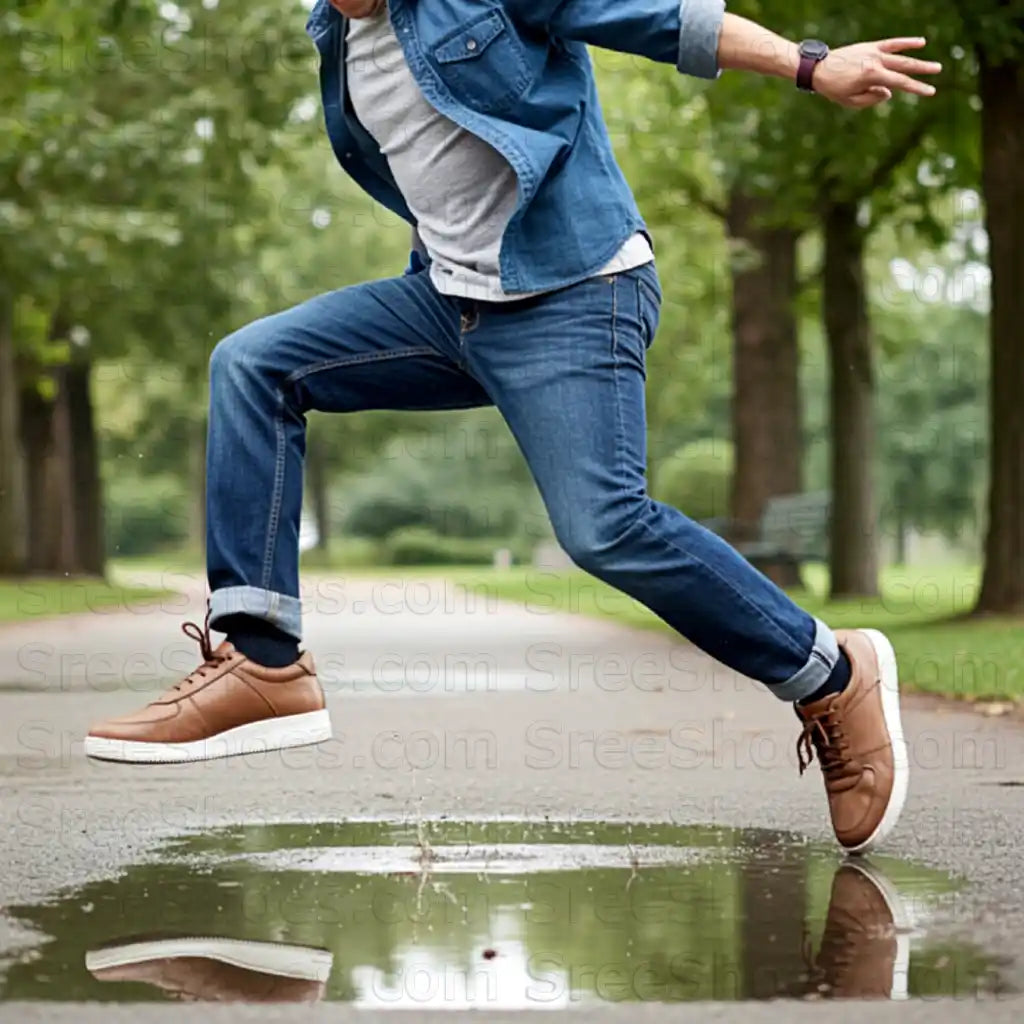 Mens Sneakers Pure Leather Casual Shoes DRIP 2.0