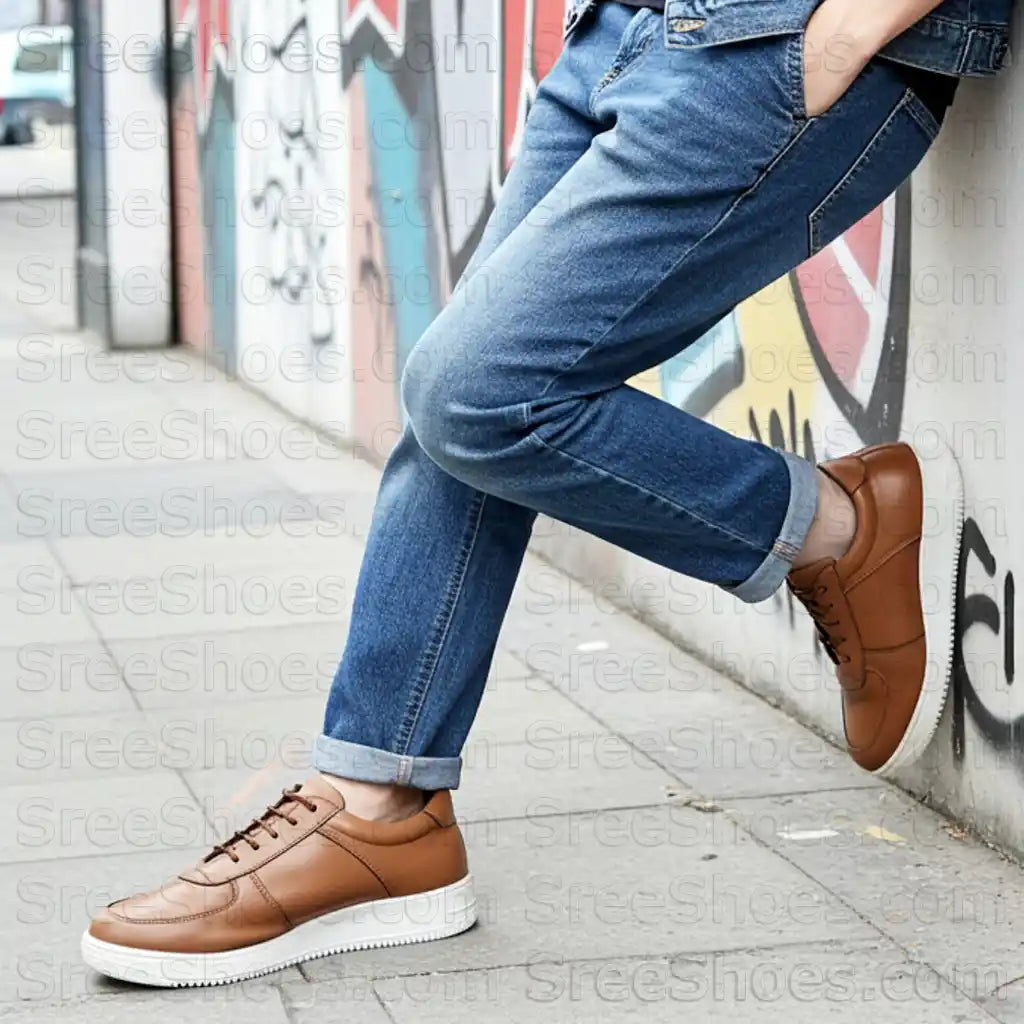 Mens Sneakers Pure Leather Casual Shoes DRIP 2.0