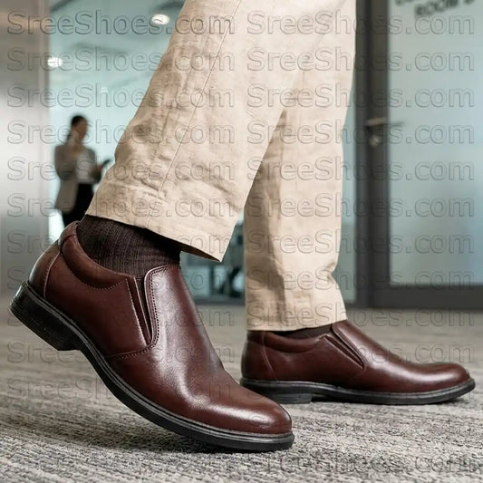 Real Leather Formal Loafers for Men Dailywear Slip On Shoes