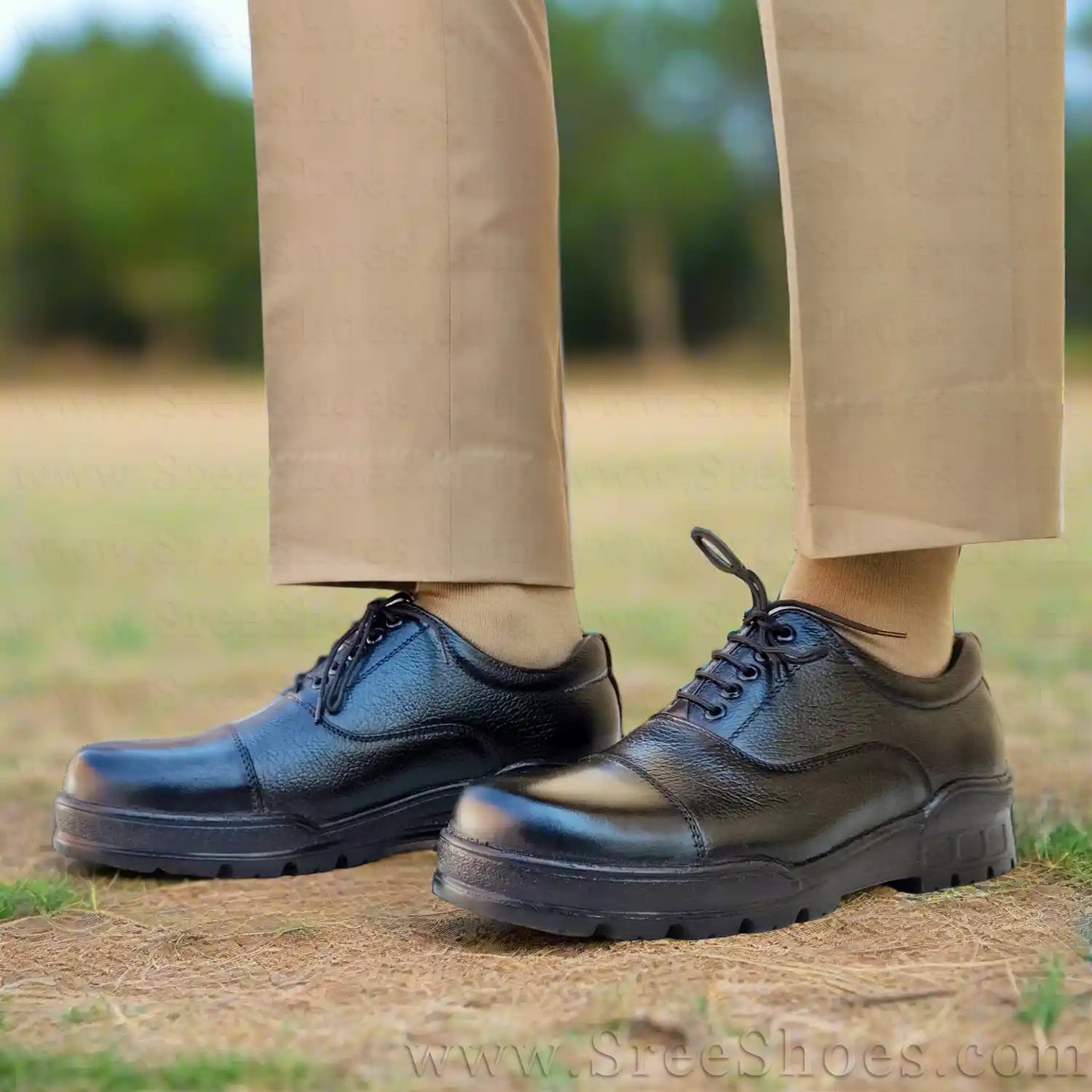 Real Leather Police Shoes, Extra Lightweight Extra Comfort