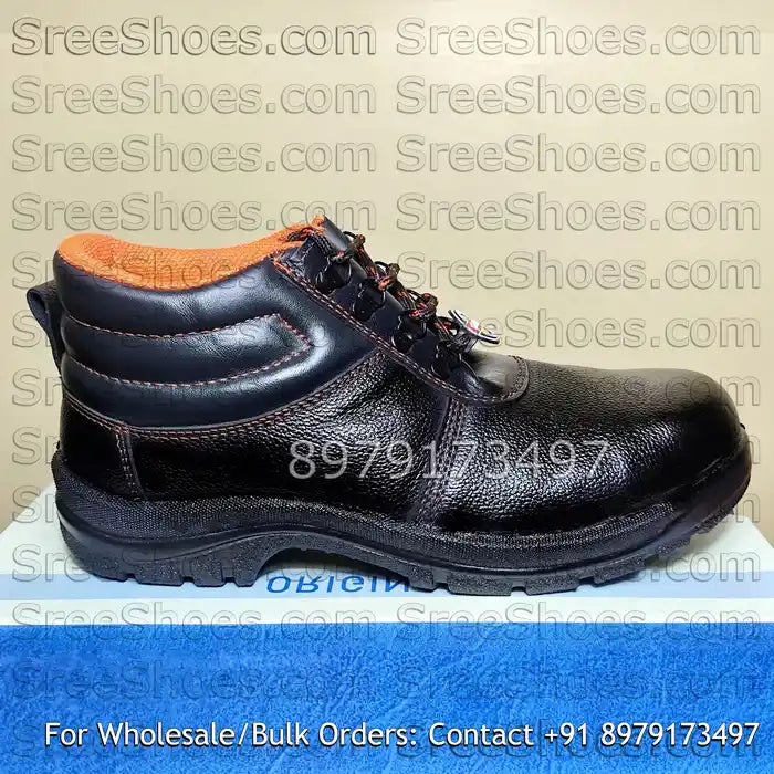 Industrial Work Shoes Genuine-Grain Leather Steel-Toe Boots
