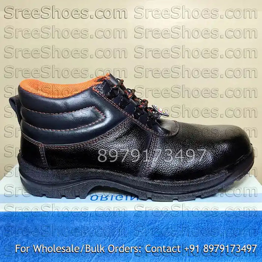 Industrial Work Shoes Genuine-Grain Leather Steel-Toe Boots