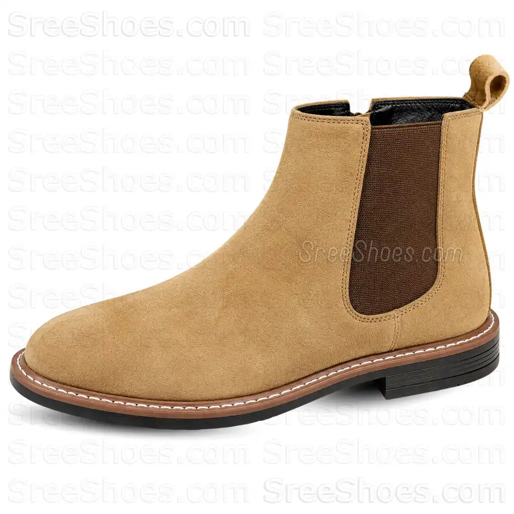 Men's Premium Suede Leather Chelsea Boots