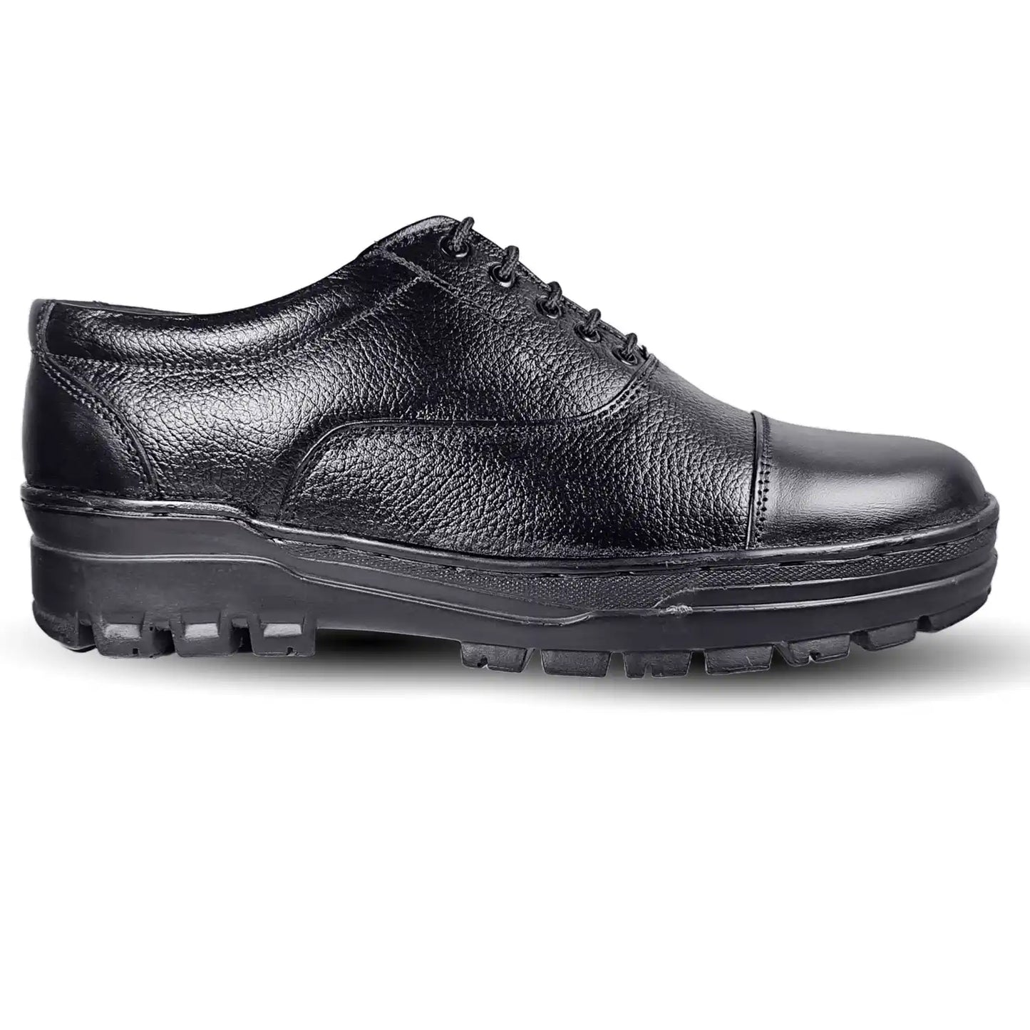 Police Dress Shoes Pure Leather Oxford Lace Up