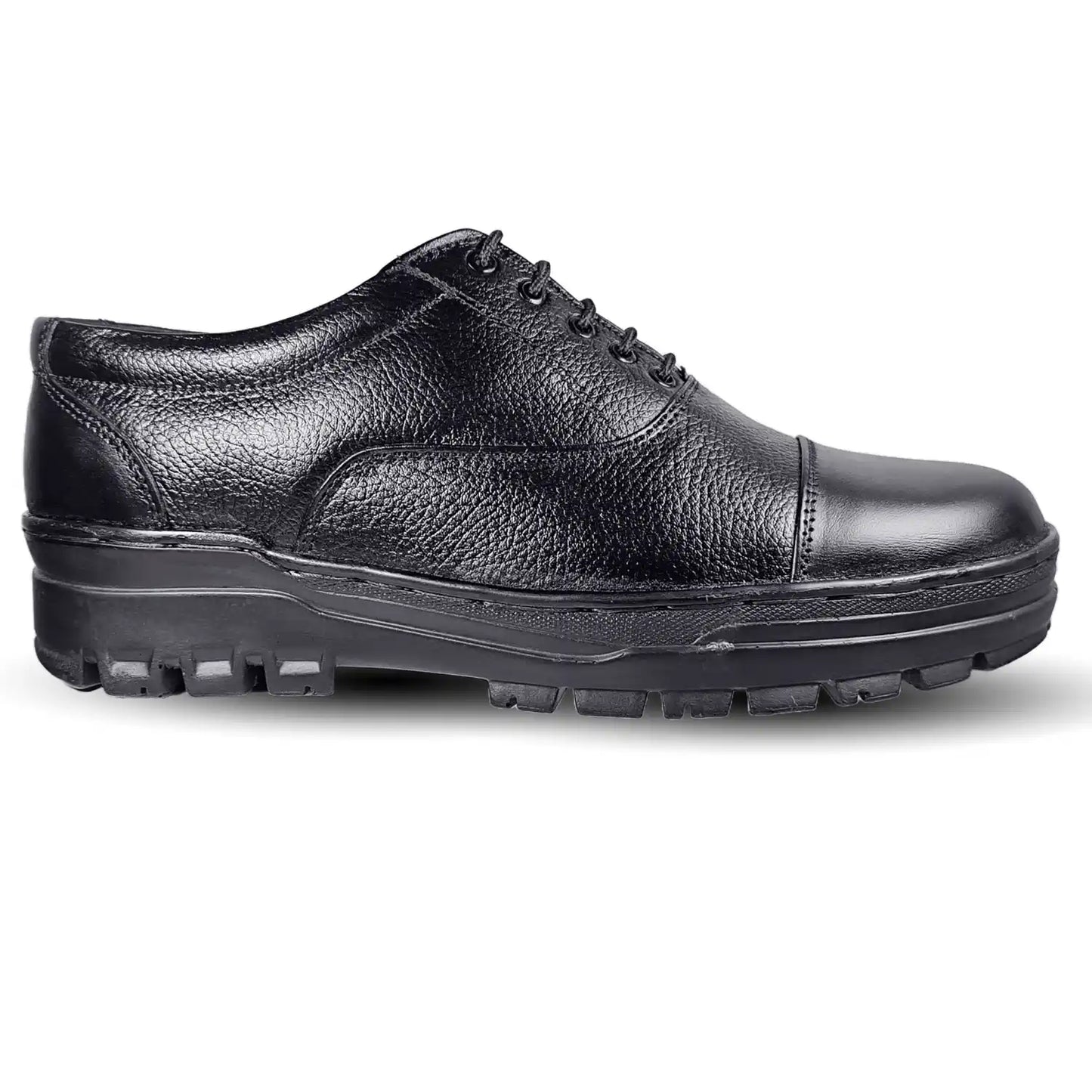 Police Uniform Shoes Pure Leather Oxford Lace Up