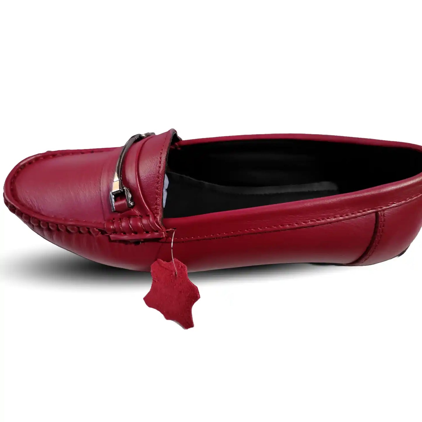 Bit Loafers for Ladies Pure Leather Casual Ladies Slip On Moccasins Shoes