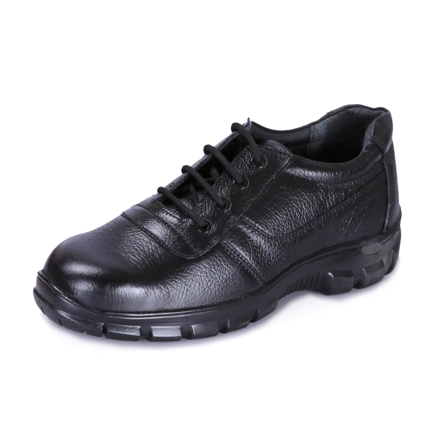 Genuine Leather Industrial Lace Up Safety Shoes for Men