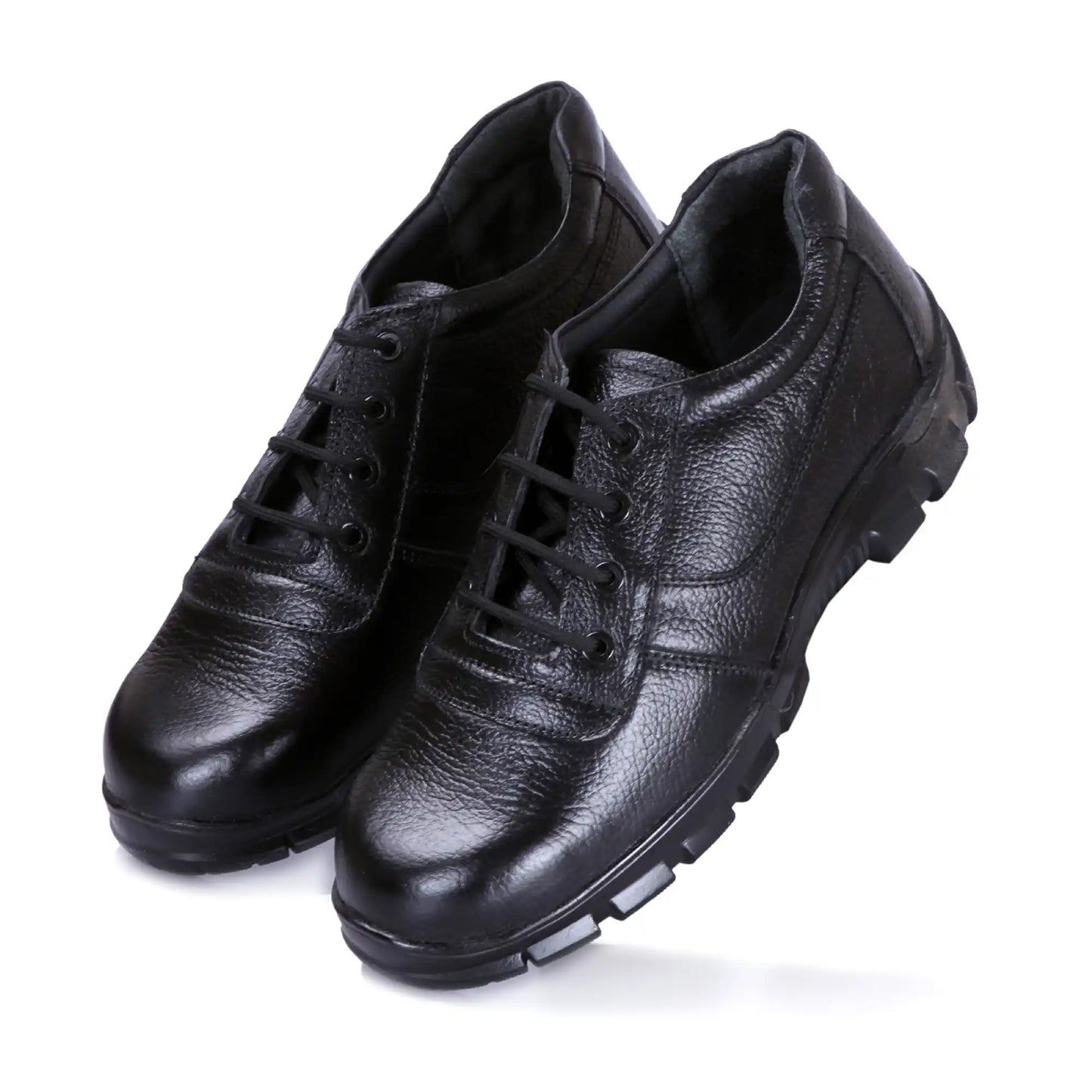 Genuine Leather Industrial Lace Up Safety Shoes for Men